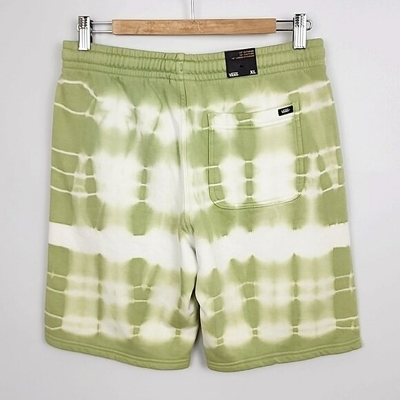 Vans 1966 Big Kids Youth Mind Fleece Short Celadon Green White Tie Dye Size XL - Picture 2 of 14